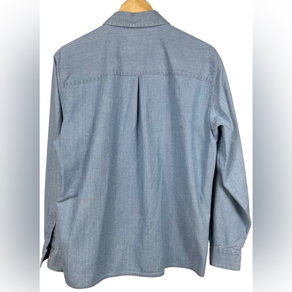 Foxcroft Blue Button Down Fall Long Sleeve Shirt | Size: 8 - Picture 2 of 8